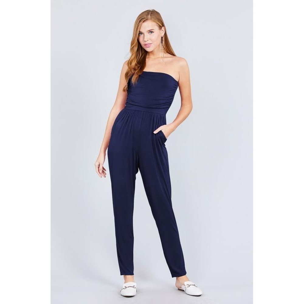 Strapless Pocket Jumpsuit